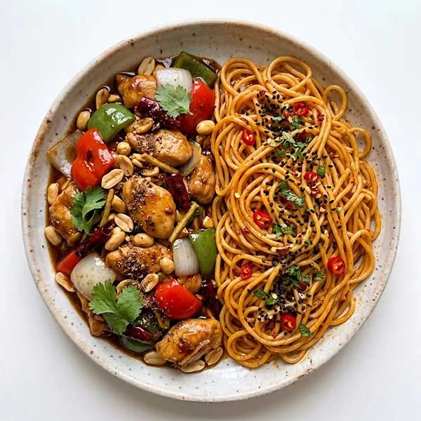 Kung Pao Chicken with Chilli noodle